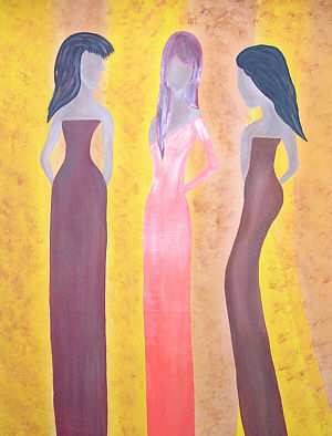 Las modelos Acrylic Canvas Figure Painting