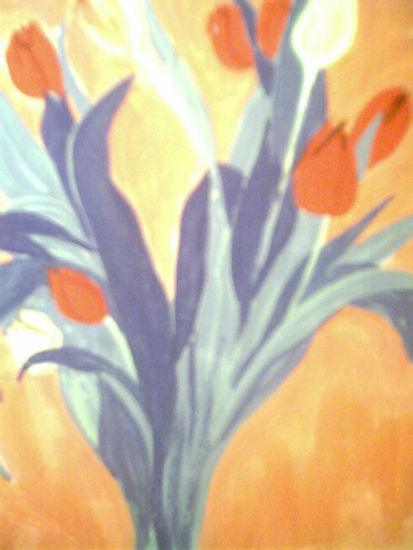 tulipanes Oil Canvas