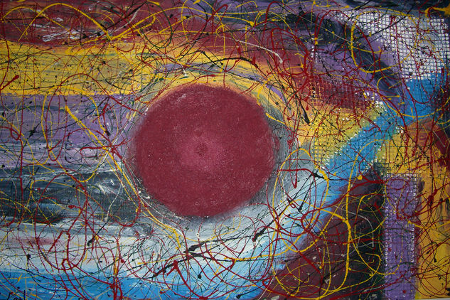 MALABARES EN LA CUERDA FLOJA Mixed media Panel Others