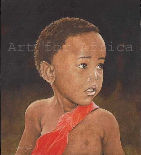 Little Girl Acrylic Canvas Figure Painting