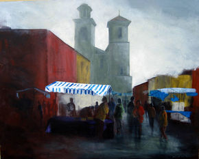 Market after the rain