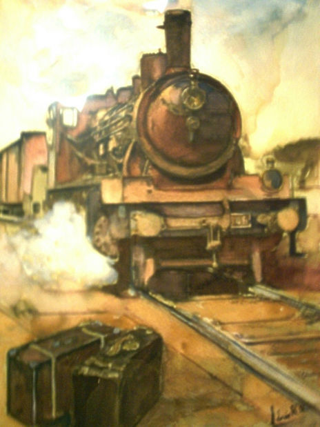 Esperando el tren