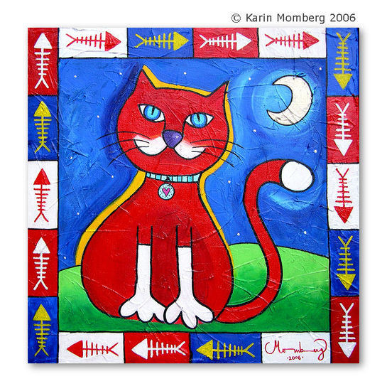 The White Gloves Cat Acrylic Canvas Animals