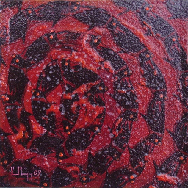 pinguini nella spirale rossa