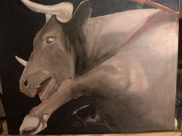 toro2 Oil Canvas Animals