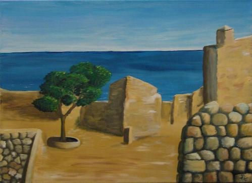 Alicante - Castillo Oil Canvas Landscaping