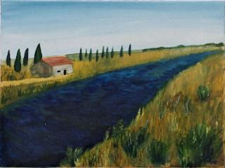 al lado del canal Oil Canvas Landscaping