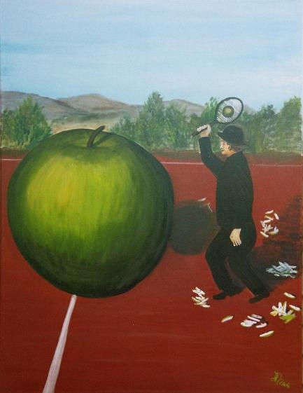 la pomme de Magritte - la manzana de Magritte