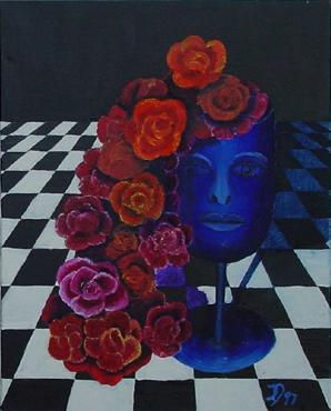 Me sueño rosas rojas Oil Canvas Others