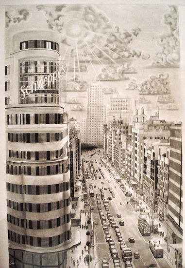 LA GRAN VIA DE MADRID Lápiz