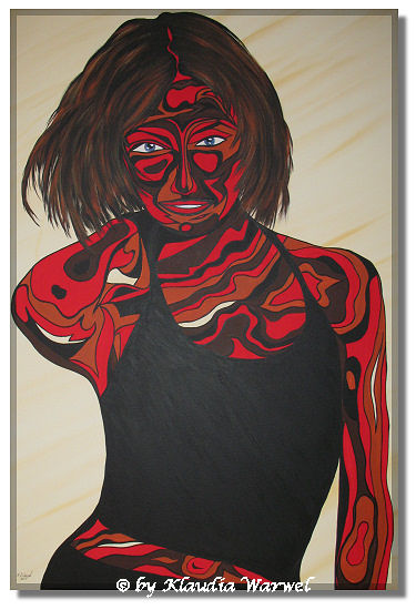 Grace Acrylic Canvas Figure Painting