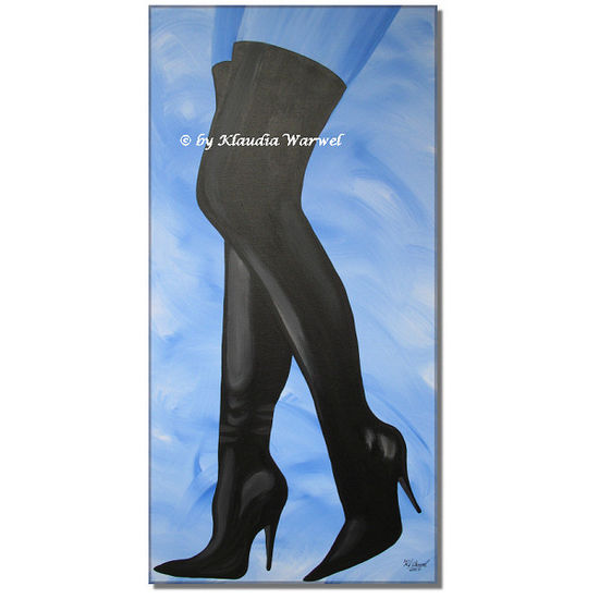 High Heels Acrylic Canvas Figure Painting