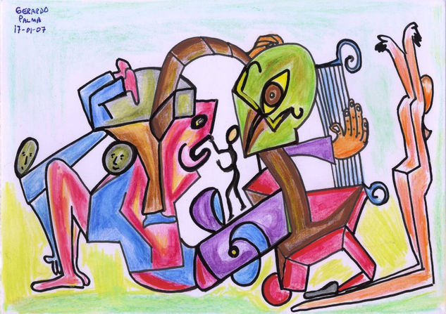 Placer y música Watercolour Card Others