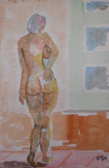 Sylvia Watercolour Paper Nude Paintings