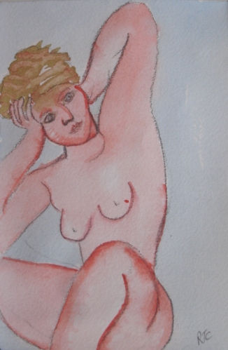 Desnudo Watercolour Paper Nude Paintings