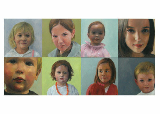 Retratos varios Oil Canvas Portrait