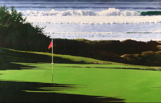 Golf Pais Vasco Acrylic Canvas Landscaping