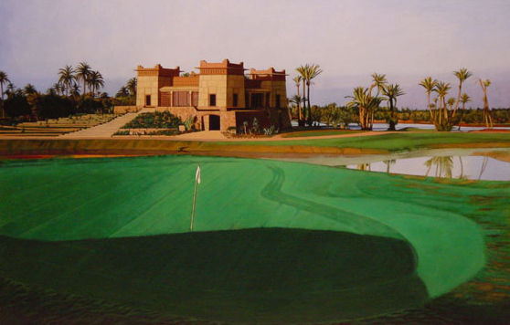 Golf de Marrakech Acrylic Canvas Landscaping