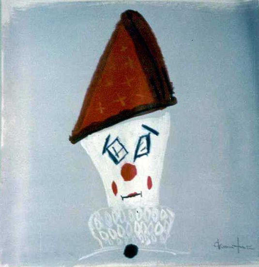 Clown Óleo Papel