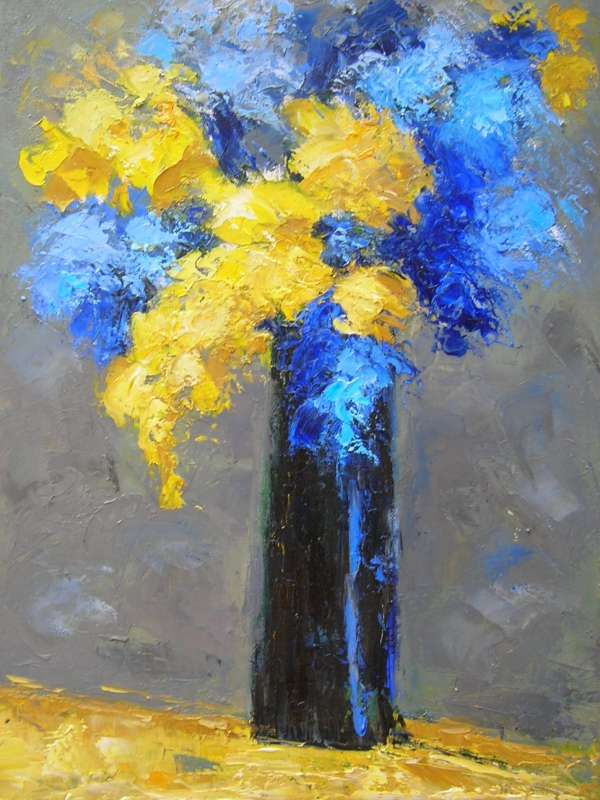 azul y amarillo