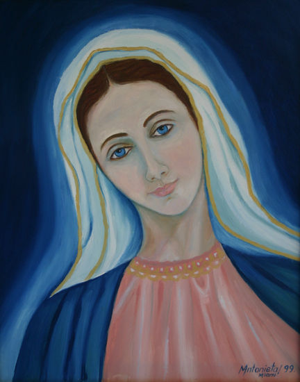 Reina de la Paz Oil Canvas