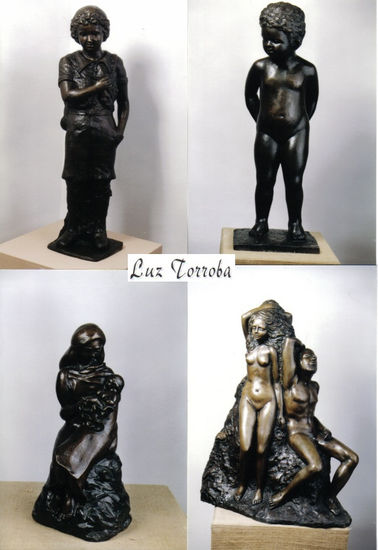 niños y otras obras Bronze Figurative