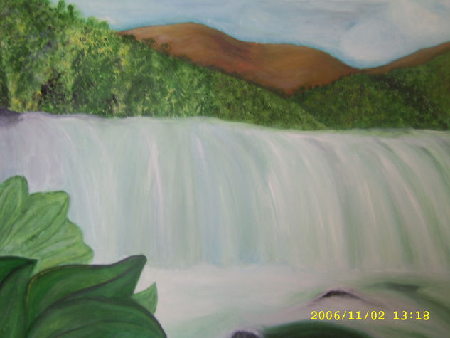 La Cascada Oil Canvas Landscaping