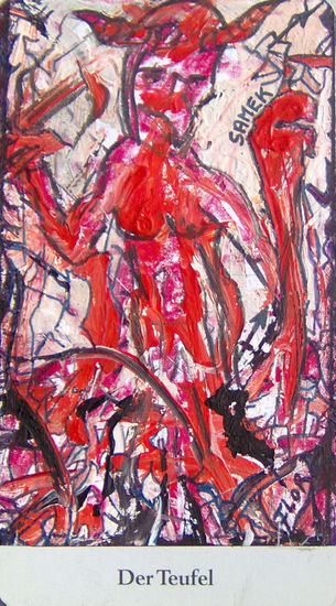 Der-Teufel Acrylic Paper Figure Painting