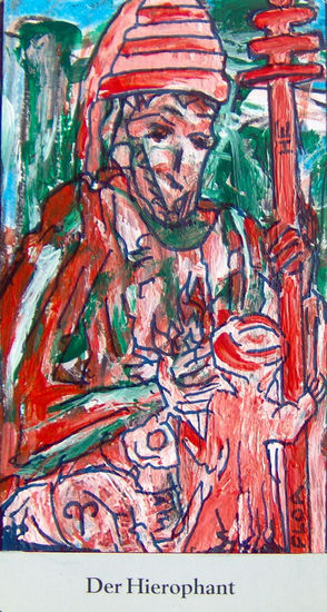 Der Hierophant Acrylic Paper Figure Painting