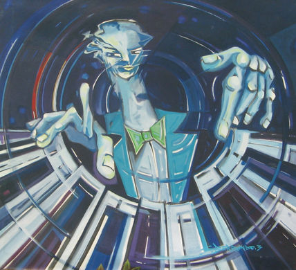Pianista azul