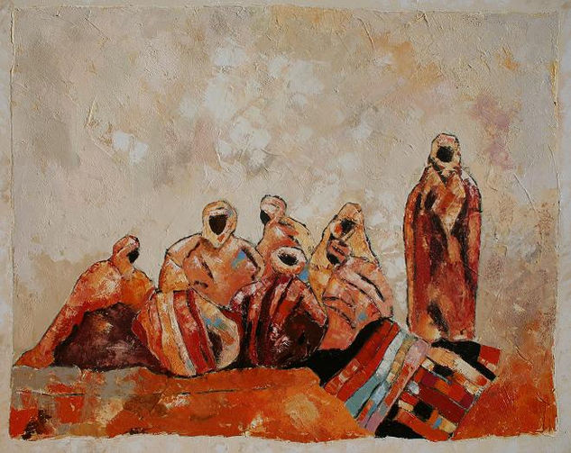 souk aux tapis Oil Canvas Marine Painting