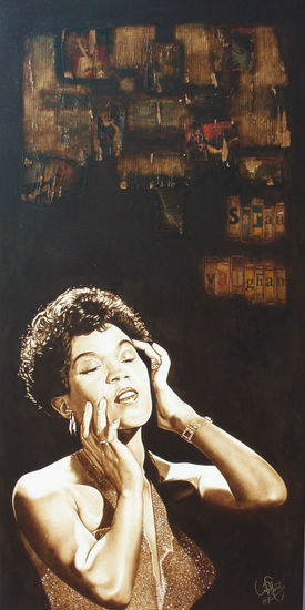 Jazz-Sarah Vaughan Oil Canvas Landscaping