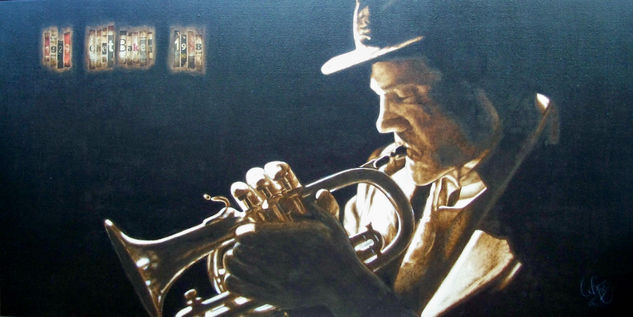 Chet Baker I Óleo Lienzo Paisaje