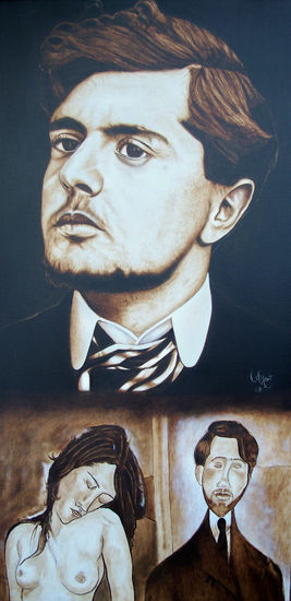 Tributo-A.M. Acrylic Canvas Portrait