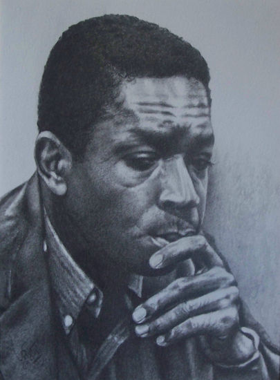 Jazz-John Coltrane II Graphite Paper Portrait