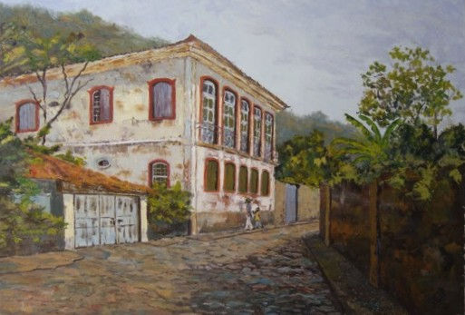 Casarão da Conquista Oil Canvas Landscaping