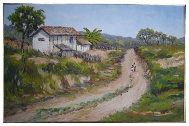 Casa do tião J. Egideo Oil Canvas