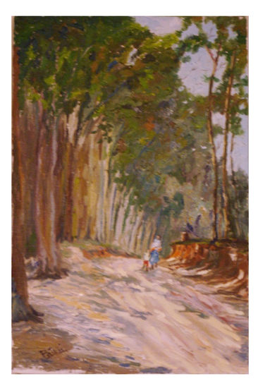 caminho em j. egideo Oil Canvas