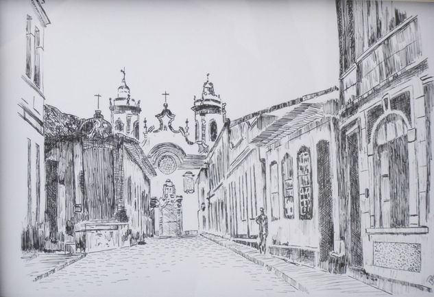 rua direita sao joao del rei Ink Paper Landscaping