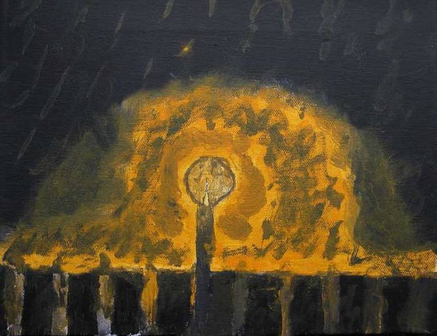 Farol en la noche Acrylic Canvas