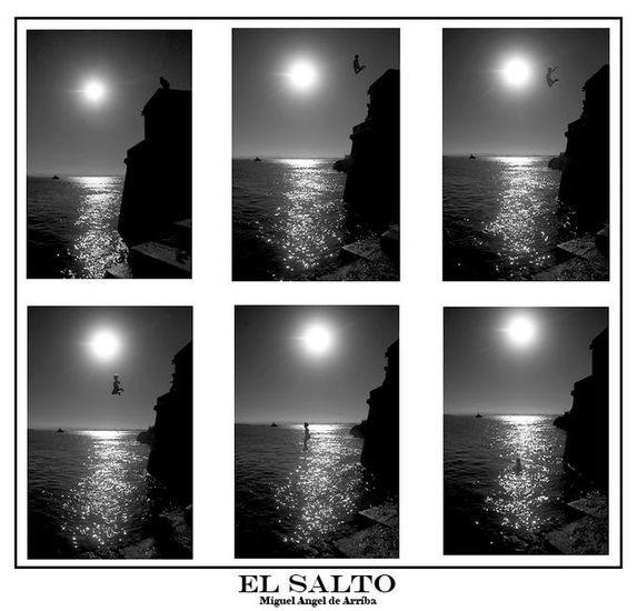 El Salto Conceptual/Abstract Black and White (Digital)