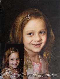 Portrait oil painting