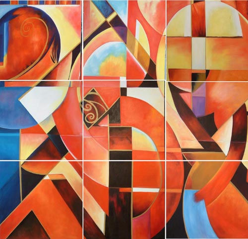abstract oil painting