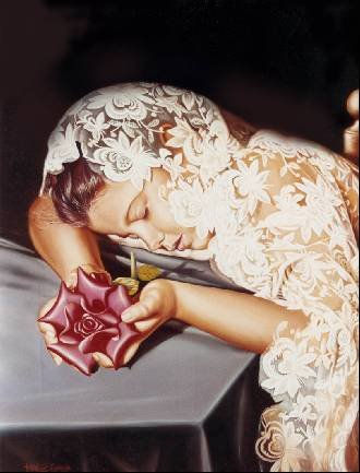 Niña con flor