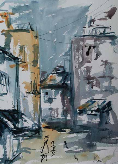 "Calles de Códoba I". Serie Córdoba. Watercolour Paper Landscaping