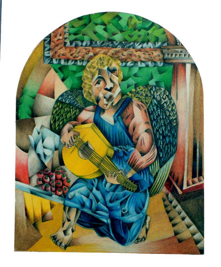 Angel Boy with Mandolin 