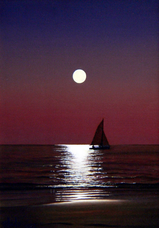 Lights and shadows over the sea