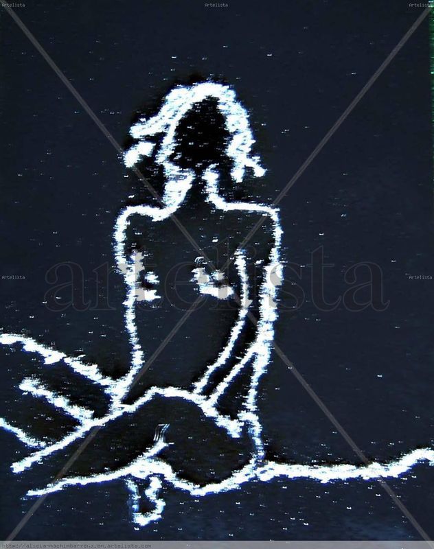 Woman made with steel remains