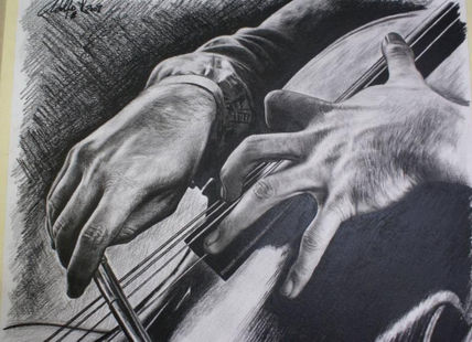 Rostropovich´s hands.