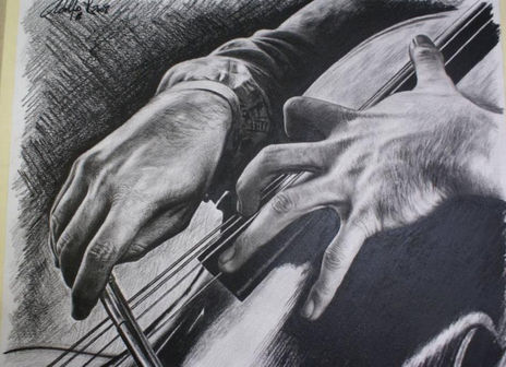 Rostropovich´s hands.